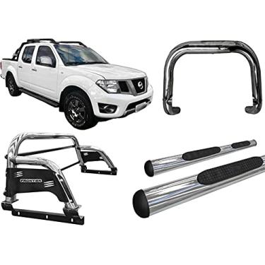 Imagem de KIT QUEBRA MATO+SANTO ANTONIO H3+ESTRIBO FONTIER 08/16 CROMO