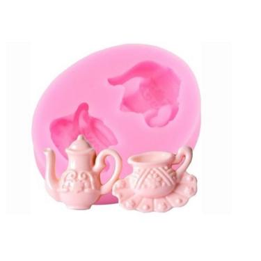 Imagem de Molde De Silicone Chá De Cozinha, Bule, Xícara