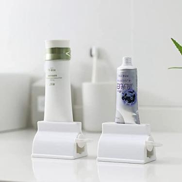 Imagem de Espremedor de pasta de dente suporte de dente cuidado bucal ferramentas de banheiro tubo cosméticos prensa limpador facial dispensador de espremer