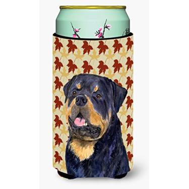 Imagem de Caroline's Treasures SS4332TBC Rottweiler Outono Folhas Retrato de Bebidas Isolador Isolador de Bebidas Alto, Menino Alto, Multicolorido