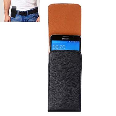 Imagem de Litchi Texture Universal Vertical Style Leather Case with Safe Hole for Galaxy Mega 2 / Note 4 / Note 3(Black)