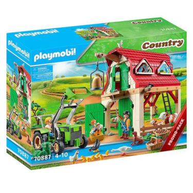 Imagem de Playmobil - Fazenda Com Animais Pequenos - Country 70887 - Sunny Brinq