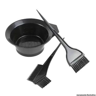 Imagem de Kit Tintura De Cabelo Com Pincel Recipiente Pente Ease Care