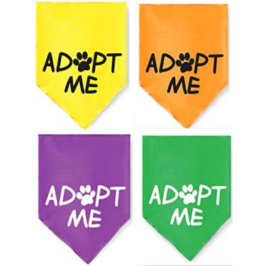Imagem de Pacote com 4 bandanas para cães Adopt Me JPB