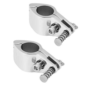 Imagem de SHENGHUISS Par de 2,54 cm Barco Bimini Superior Dobradiça Mandíbula Slide Aço Inoxidável 316 com Pino de Barco e Grampo de Came Toldo Marítimo Montagem de Iates Acessórios de Barcos a Remo