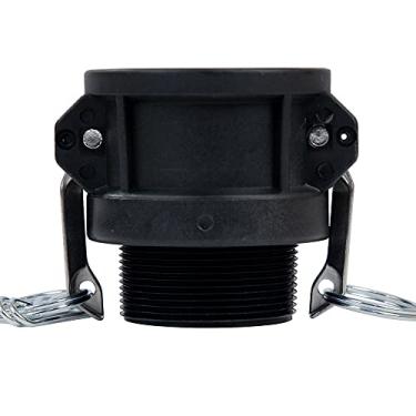 Imagem de Quafwia 1 PC Polypropylene Cam Groove Fitting Standard Type B Camlock Fittings, 2" Female Coupler x 2" Male Thread 2 inch camlock fittings With Camlock Gasket Inside