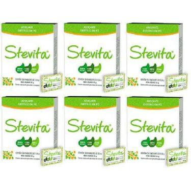 Imagem de Adocante Stevita Stevia 50 Env 0,6G Natural 6 Unidades - Steviafarma
