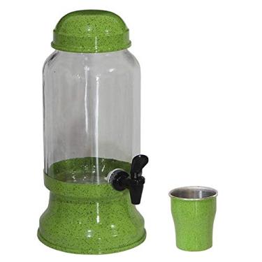 Imagem de Suqueira Barrica Suco Vidro para Liquidos Sucos Água Multiuso 3,2 Litros Gastrobel - Verde Pigmentado
