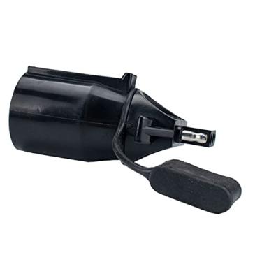 Imagem de TECKEEN Conector para reboque de caminhão de reboque Rv com lâmina de 7 pinos 4 pinos adaptador de reboque reto conector de fiação com aba segura para RV