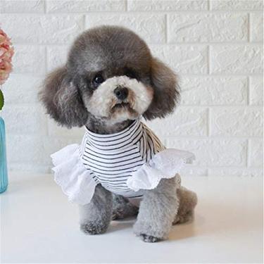 Imagem de Camisa de cachorro de verão roupas de cachorro gato filhote de cachorro camiseta de fantasia de cachorro pequeno roupas para animais de estimação (cor: preto, tamanho: GG)