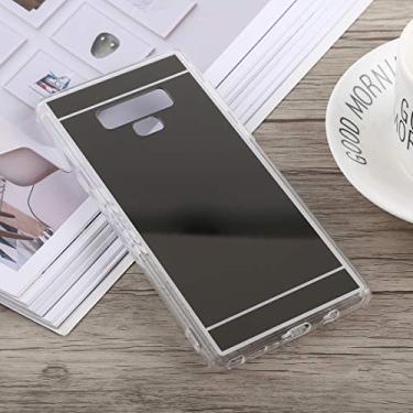 Imagem de Capa ultrafina de acrílico + capa espelhada galvanizada de TPU para Galaxy Note 9 (preta) Capa traseira para telefone (cor preta)