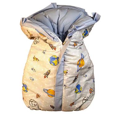 Imagem de Cobertor Saco Manta para Bebê Analu Kids 60x40x14cm - Estampa Astronauta