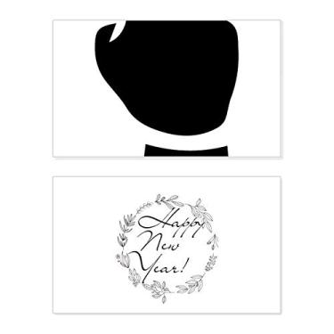 Imagem de Make A Fist Gesture Outline Pattern New Year Festival Greeting Card Bless Message Gift