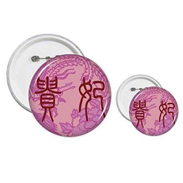 Imagem de China Antigo Pinos Fênix Rosa Kit de Design de Botões Artesanato