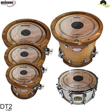 Imagem de Kit de Peles Williams - DT2 Duplo filme clear c/dot central (8"/10″/12″/14"/16″)