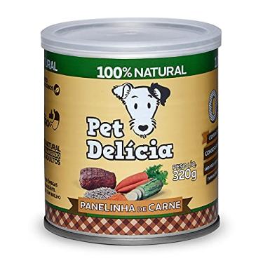 Imagem de Caixa com 12 unidades Pet Delícia Panelinha de Carne Natural Fácil Digestão 320g cães