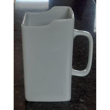Imagem de Porta Leite e Suco Caixinha - Porcelana Branca