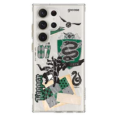 Imagem de Capa Anti Impacto Slim Air Gocase Compatível com Galaxy S23 Ultra (6.8 Pol) (Harry Potter - Sonserina Patches)
