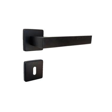 Imagem de Fechadura Porta Interna Quarto Hato 2 Inox Imab Preta Preto