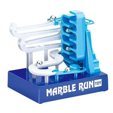 Imagem de Elétrica automática diy construção pista de corrida blocos de construção com música crianças 3d labirinto bola rolo brinquedos presente das crianças