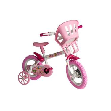 Imagem de Bicicleta Bike Infantil Criança Aro 12  Menina Princesa Tiara Barato -