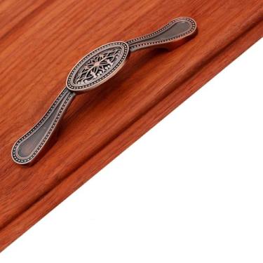 Imagem de Maçaneta de gaveta de guarda-roupa, estilo chinês, bronze verde, maçaneta de porta europeia simples, ferragens de móveis antigos americanos, 2064c