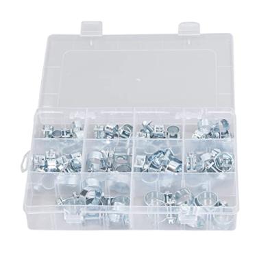 Imagem de Braçadeira de Mangueira Com Parafuso T, 60 Peças, Braçadeira de Mangueira, Tubo de Ferro Galvanizado Ajustável, Ferramenta de Braçadeira de Mangueira 7 18mm para Tubulação de