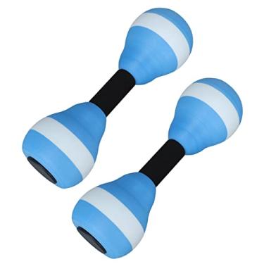 Imagem de 2 Halteres aquáticos, halteres para exercícios aquáticos, halteres de espuma, equipamentos de ginástica aquáticos para aprender a nadar, nadar, hidroginástica, piscina