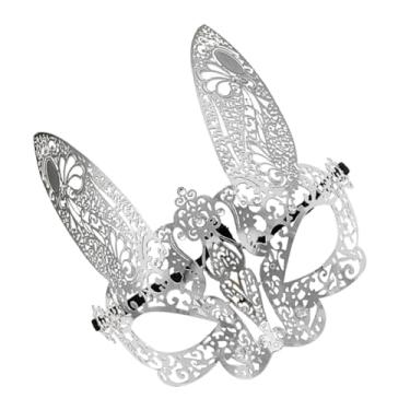 Imagem de HEMOTON Máscara De Coelho Máscaras De Festa De Páscoa Fantasias De Cosplay Animal Festa Veneziana Masquerade Máscara De Coelho Orelhas De Coelho Traje Máscara De Baile Decorações De Baile