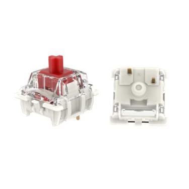 Imagem de KPREPUBLIC Interruptor Gateron G Pro 3.0 V3 Pro 3 Vermelho Marrom Preto Prateado Branco SMD RGB Linear Tátil para Teclado Mecânico Pré-Lubrificado (G Pro 3.0 Red Switch X110)