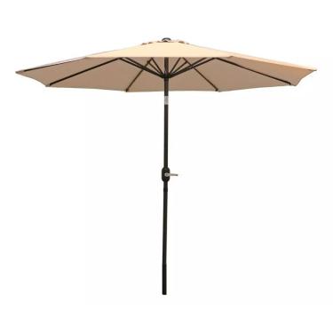 Imagem de Ombrelone Articulado Central Redondo 2,70 Metros Bege RM Decor