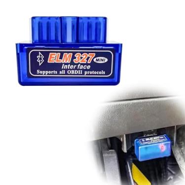 Imagem de Mini ELM327 OBDII Scanner de diagnóstico automotivo para carro, ferramenta de digitalização de detector de falhas Bluetooth profissional e leitor de código compatível com dispositivos Android Windows