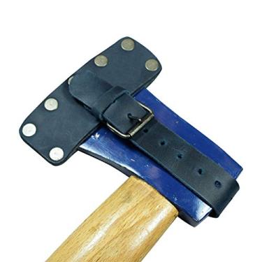 Imagem de Hide & Drink, Bainha de machado de lenhador, estojo rústico com alça ajustável, coldre protetor, couro de flor integral, feito à mão, azul ardósia