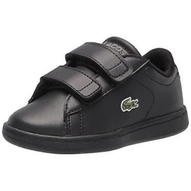 Imagem de Lacoste Tênis infantil unissex Carnaby, Preto, 7 Toddler