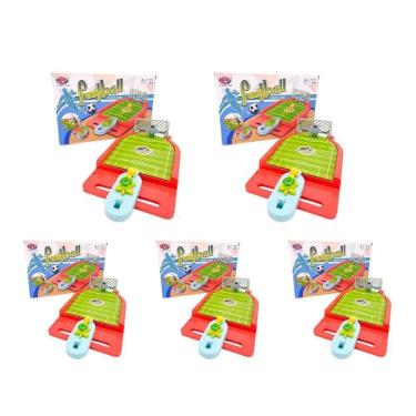 Imagem de Brinquedo Game Modalidade Futebol Jogo de Mesa Verde - Kit 5 Unidades
