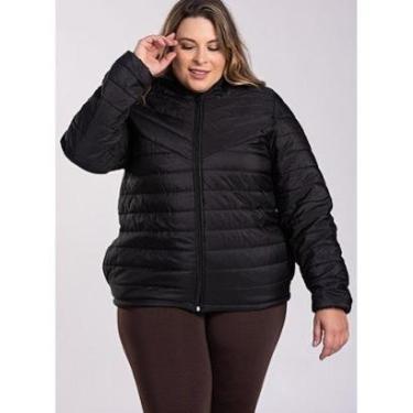 Imagem de Jaqueta Feminina Plus Size Puffer em Microfibra - Serena-Feminino