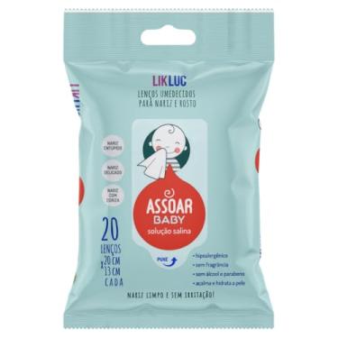 Imagem de Likluc Assoarbaby Lenços Umedecidos Com Solução Salina Branco Tamanho Único