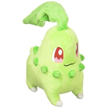 Imagem de Sanei Pokemon All Star Collection PP40 Chikorita 6" Stuffed Plush, Green