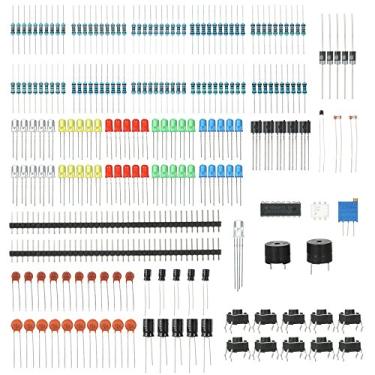 Imagem de Novo kit básico de componentes eletrônicos para Arduino MEGA2560 Raspberry Pi com potenciômetro de precisão LED resistor de tor de campainha