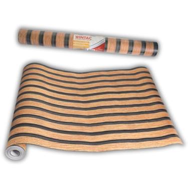 Imagem de Papel de Parede - Plástico Adesivo de Madeira Tom Claro Ripado 10 Metros - Renove e Decore com Facilidade