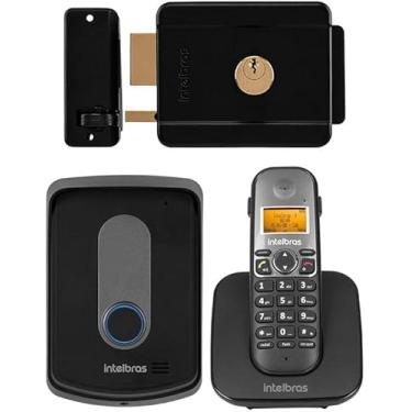 Imagem de Interfone Sem Fio Porteiro Campainha Eletrônica Intelbras e Fechadura Fx 1500
