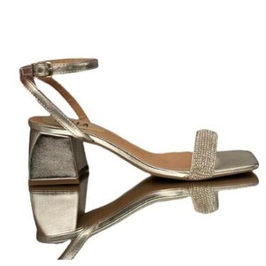 Imagem de Sandália festa Prata com detalhes brilho-Feminino