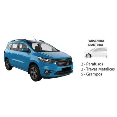 Imagem de Kit Presilha Parabarro Dianteiro SPIN 2018 A 2019 - Plastcar