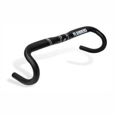 Imagem de Guidão Speed Alumínio Compacto Ergonômico 31.8x420mm Preto Zoom DR-195