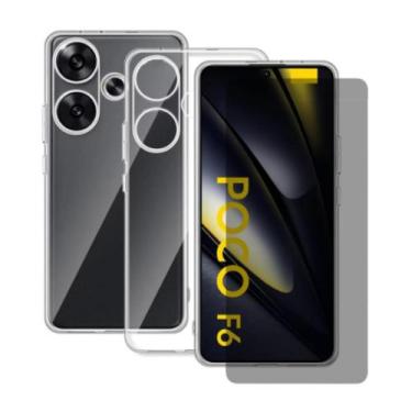 Imagem de Capa Transparente + Película Privativa Compatível Poco F6 - DB