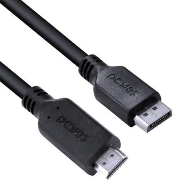 Imagem de Cabo Displayport Macho Para Hdmi 2.0 Macho 2 Metros - Pcyes