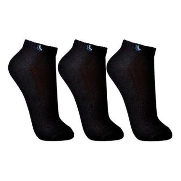 Imagem de Kit 3 Pares De Meia Lupo Cano Curto Masculina Sport, Preto, M