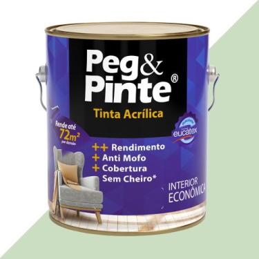 Imagem de Tinta Acrilica Anti Mofo Sem Cheiro Para Parede 3,6L - Eucatex, Verde 