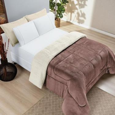 Imagem de Coberdrom Everest Casal King Manta Sherpa 150g - Bia Enxovais, Rosê
