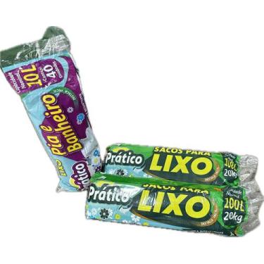 Imagem de Kit 2 saco de lixo em rolo 100 litros reforçado - E A COSTA 